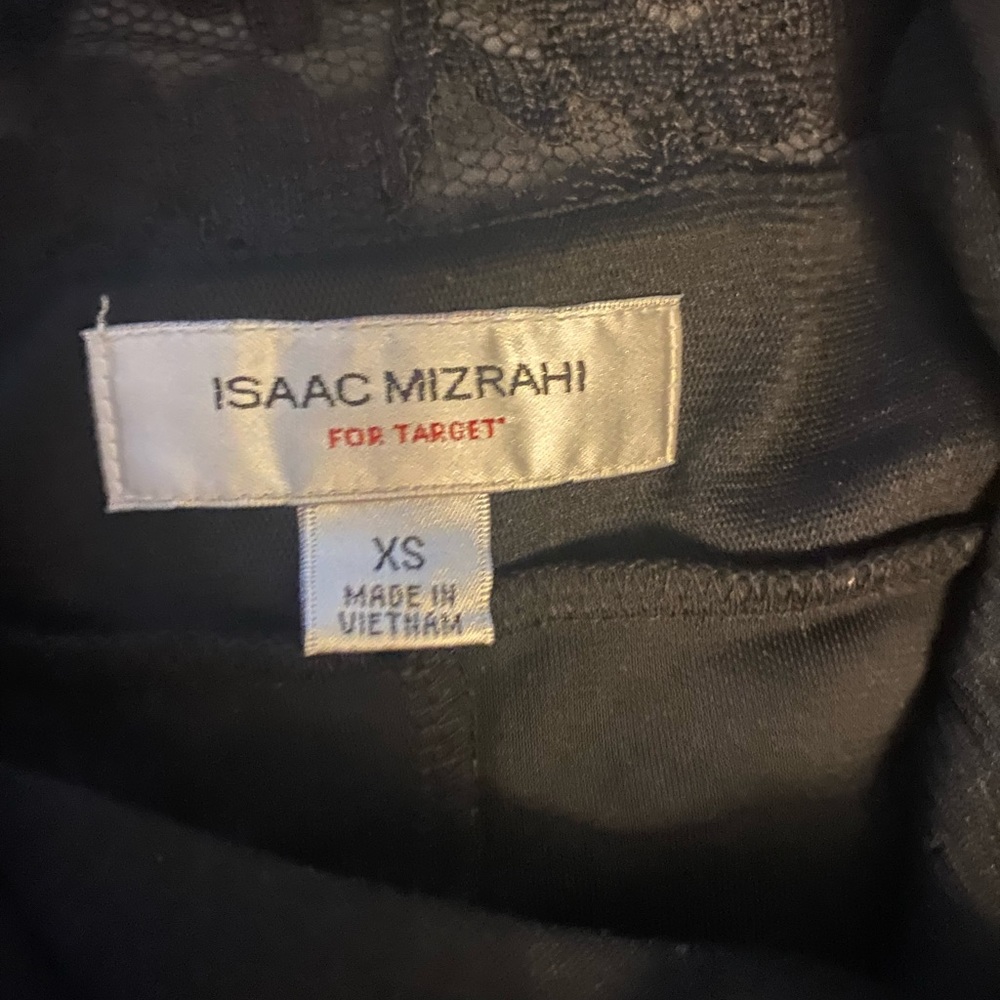 Black shin length dress